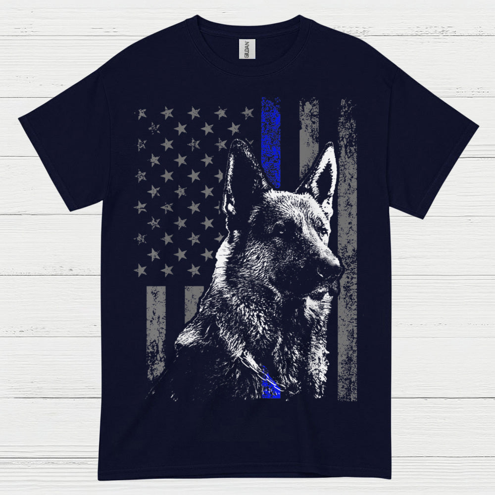 Thin Blue Line Shepherd T Shirt