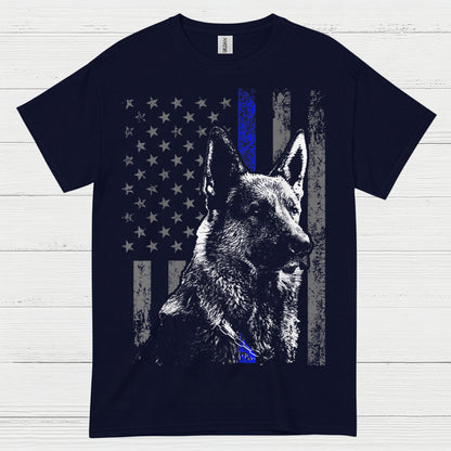 Thin Blue Line Shepherd T Shirt