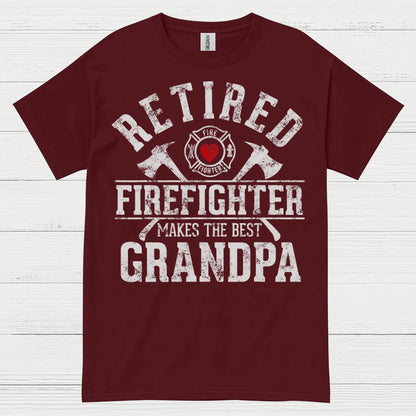 Retired Firefighter Makes The Best Grandpa T Shirt