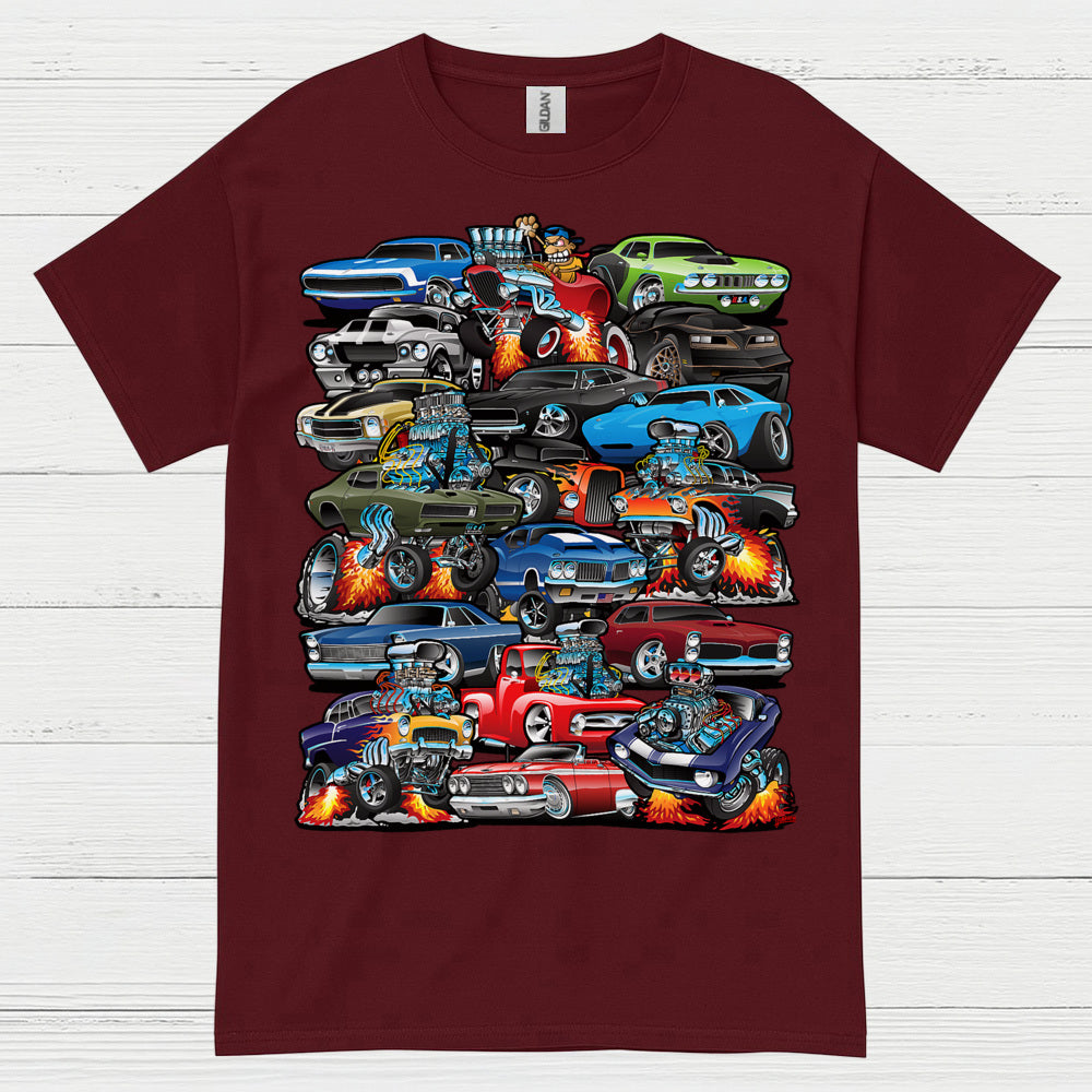 Classic Muscle Cars Collection T Shirt