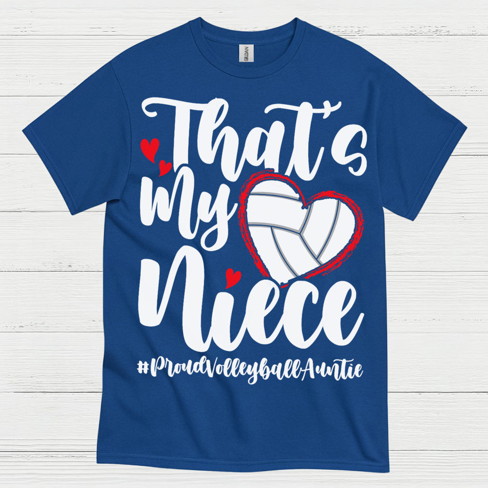 Proud Volleyball Niece Aunt T Shirt