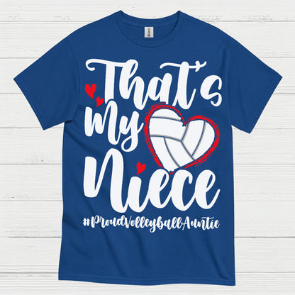 Proud Volleyball Niece Aunt T Shirt