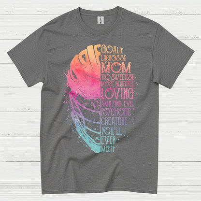 Goalie Lacrosse Mom Funny Family T Shirt