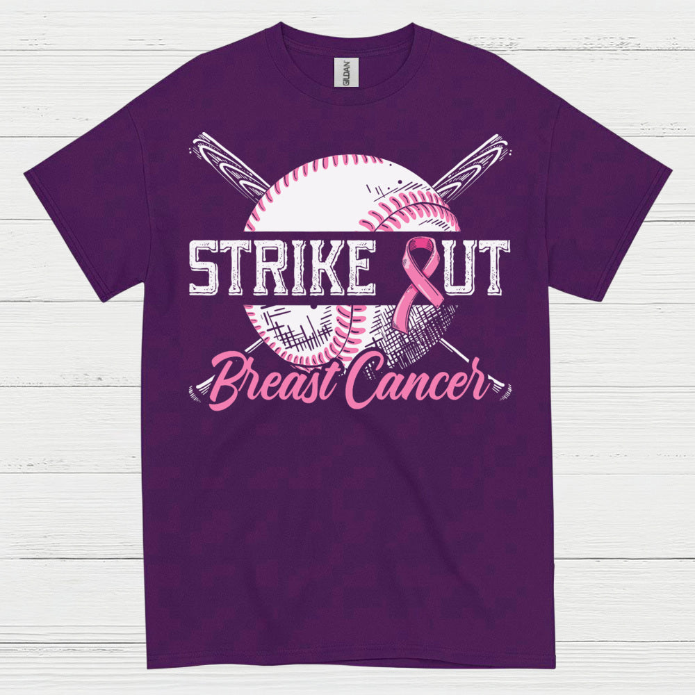 Strike Out Breast Cancer Baseball T Shirt