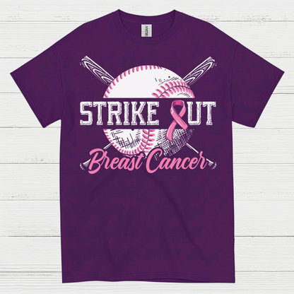 Strike Out Breast Cancer Baseball T Shirt