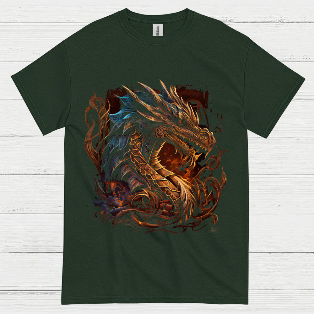 Fire and Fury Dragon T Shirt
