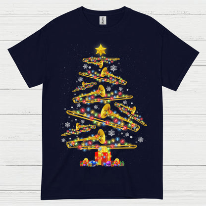 Christmas Trombone Tree T Shirt