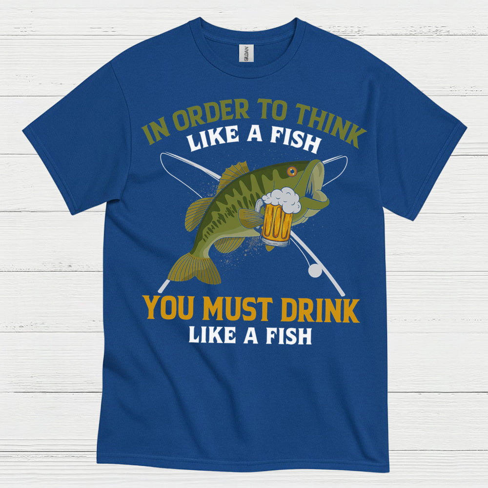 Drink Like A Fish Fishing T Shirt