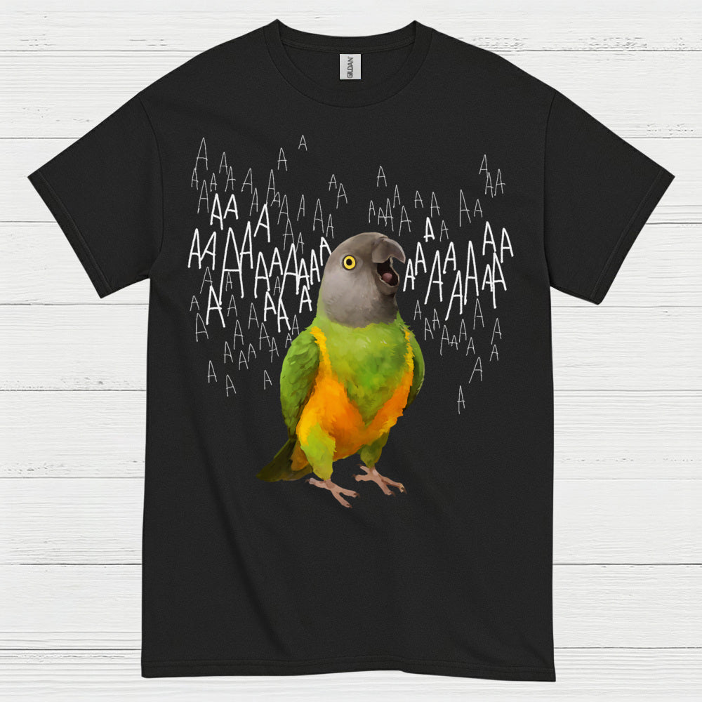 Screaming Parrot Funny T Shirt