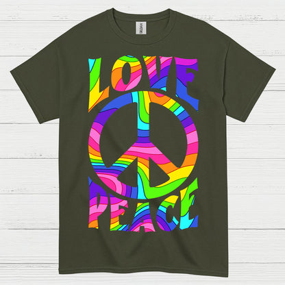 Love Peace Retro Groovy T Shirt