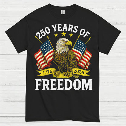 250 Years Of Freedom American Eagle Patriotic T Shirt