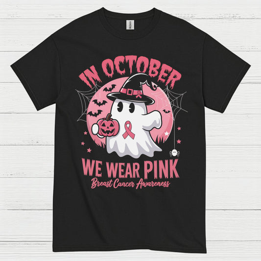 In October We Wear Pink Ghost T Shirt