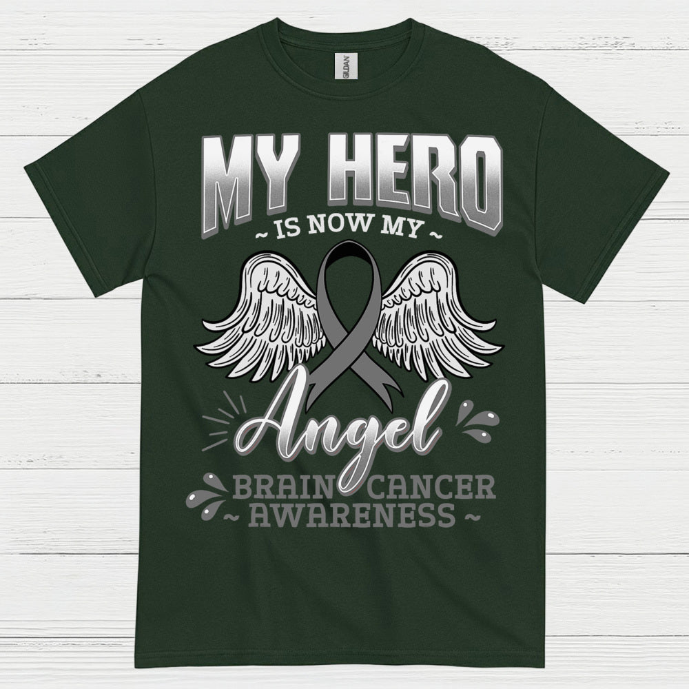 My Hero Is Now My Angel Brain Cancer T Shirt
