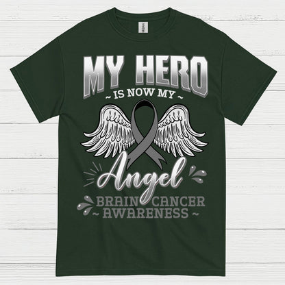 My Hero Is Now My Angel Brain Cancer T Shirt