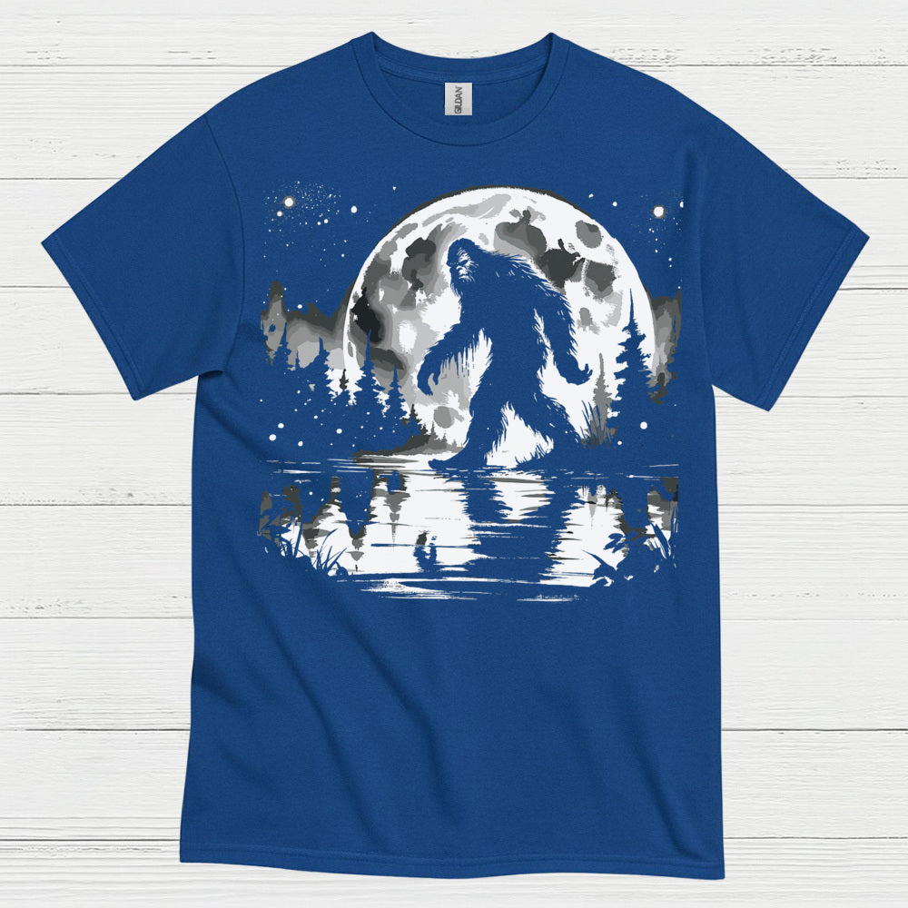Moonlight Bigfoot Forest T Shirt