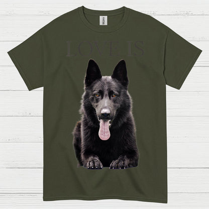 Love Is German Shepherd Dog Lover T Shirt