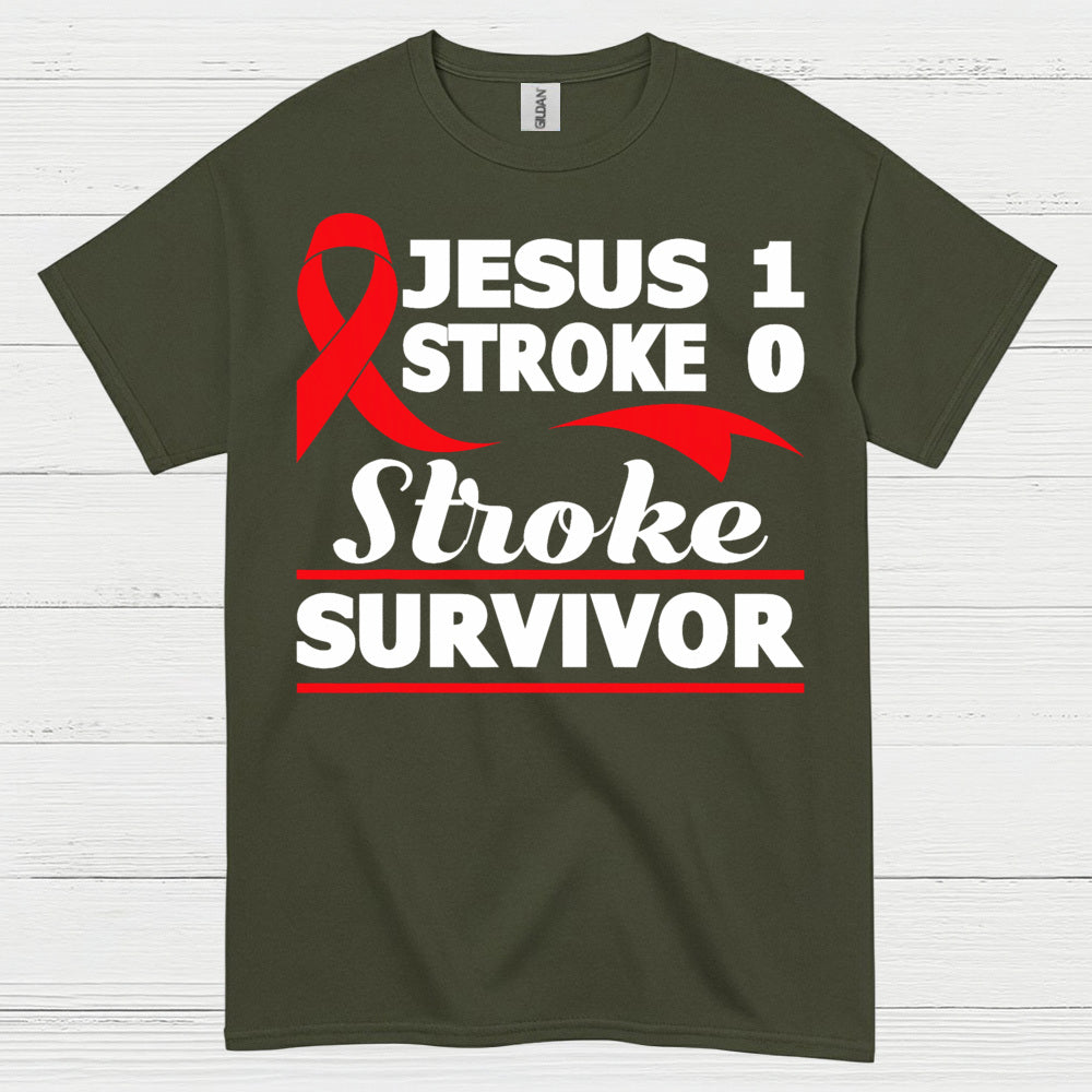 Jesus Stroke Survivor Faith Strength T Shirt