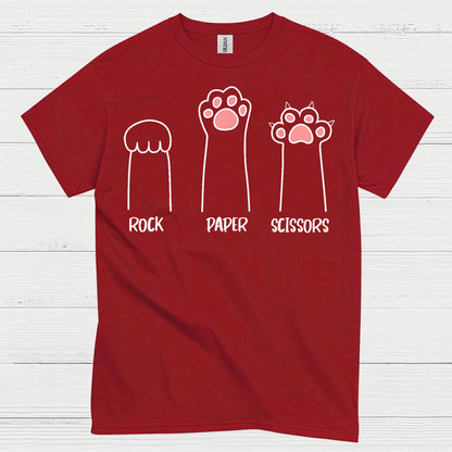 Rock Paper Scissors Cat Paw T Shirt