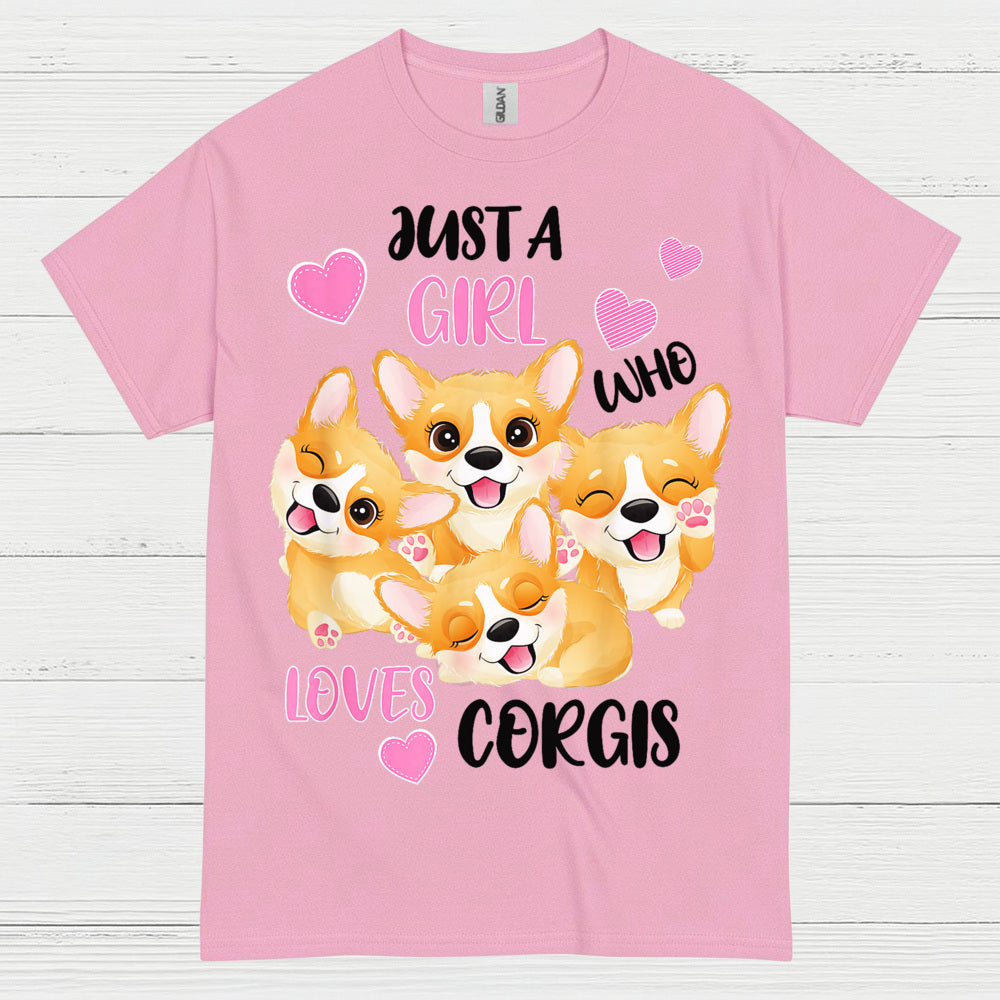 Just A Girl Who Loves Corgis T Shirt
