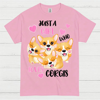 Just A Girl Who Loves Corgis T Shirt