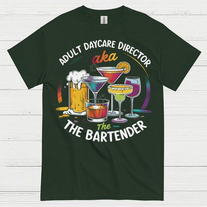 Adult Daycare Director Bartender Funny T Shirt