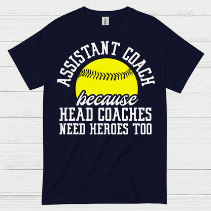 Assistant Coach Softball Hero T Shirt