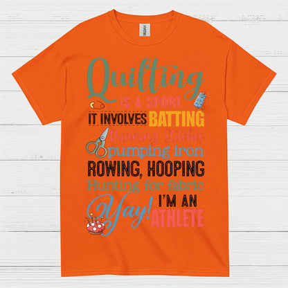 Quilting Is A Sport Humor T Shirt