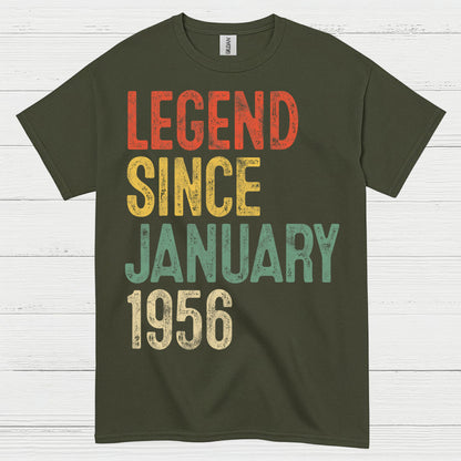 Legend Since January 1956 Birthday T Shirt
