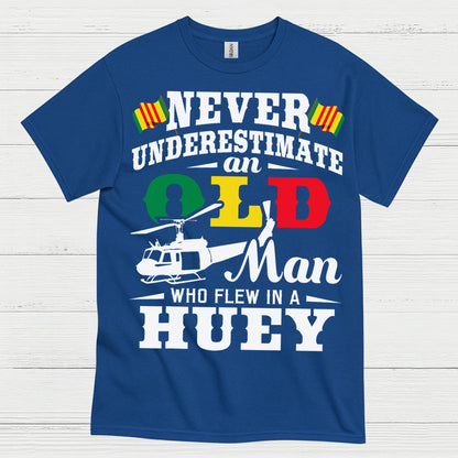 Never Underestimate A QLB Huey Veteran T Shirt