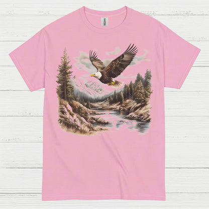 Vintage Bald Eagle Mountain River Wilderness T Shirt