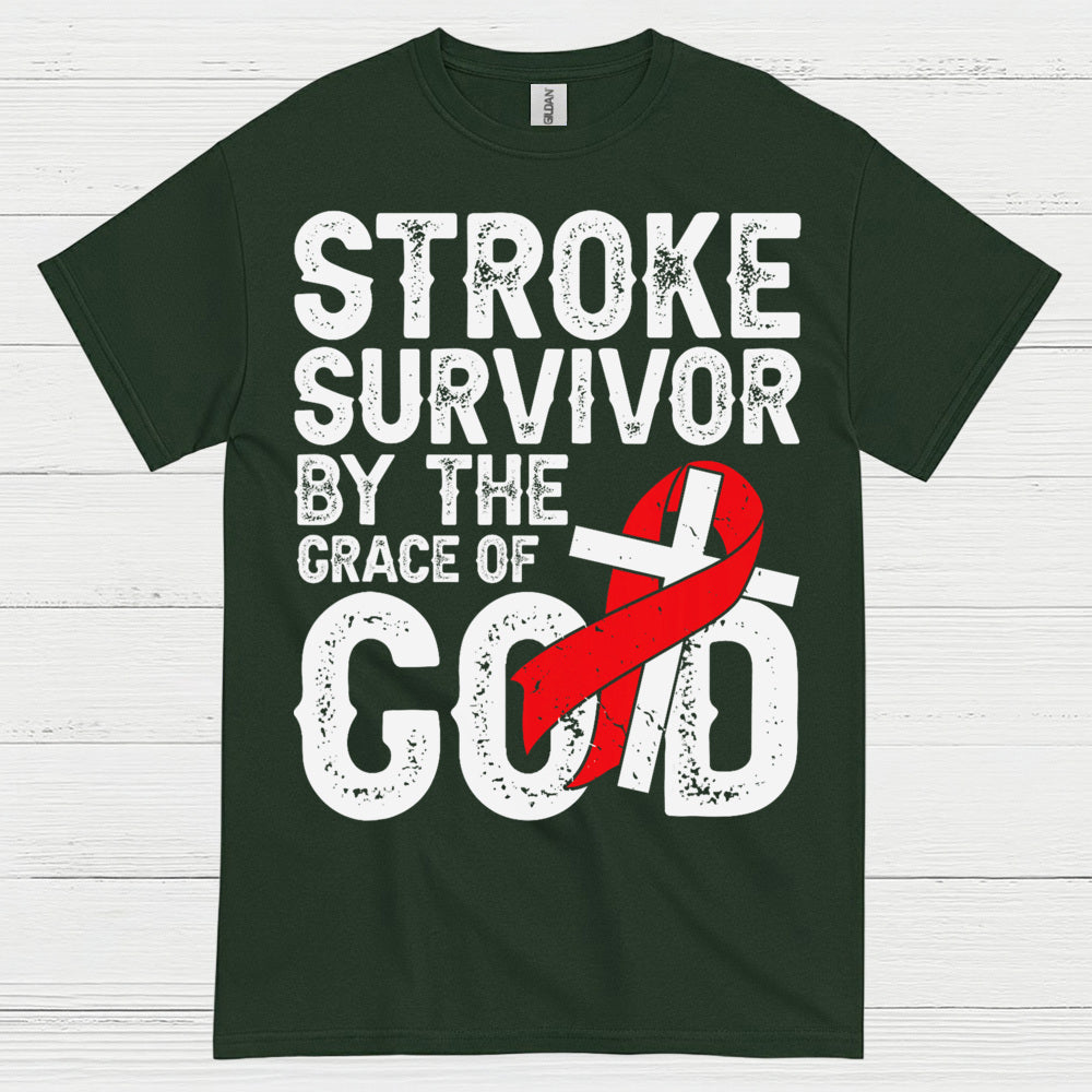 Stroke Survivor By The Grace Of God T Shirt