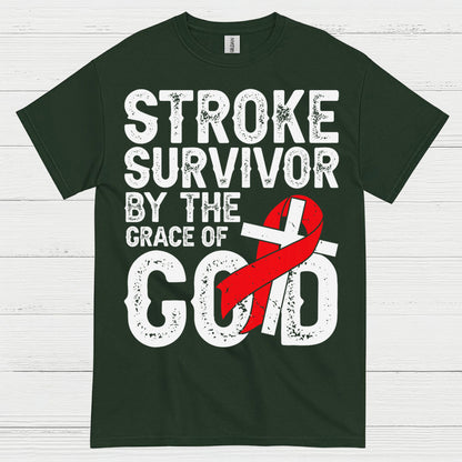 Stroke Survivor By The Grace Of God T Shirt
