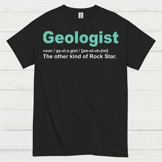 Geologist Rock Star Definition T Shirt