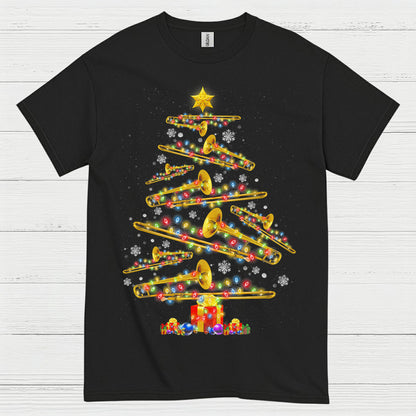Christmas Trombone Tree T Shirt