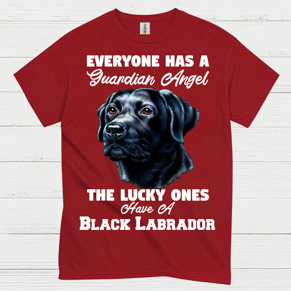 Black Labrador Guardian Angel Quote T Shirt