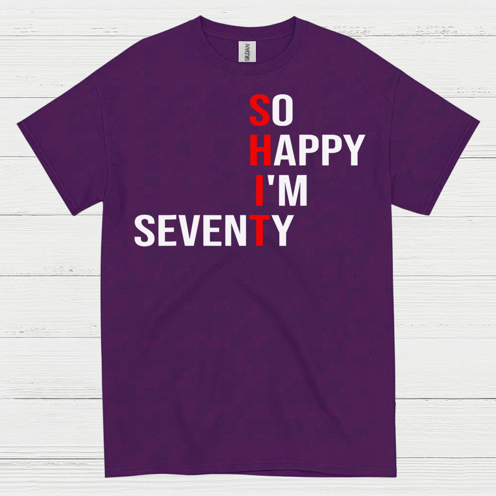 Happy Seventy Milestone Birthday T Shirt