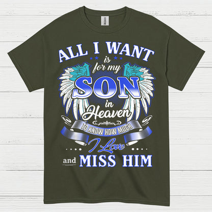 Son In Heaven Memorial T Shirt