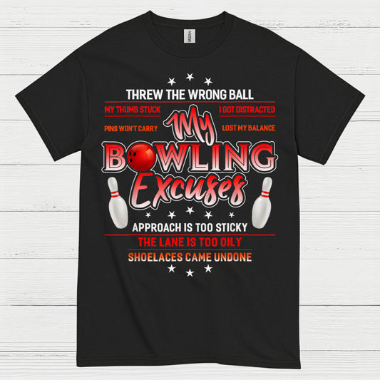 Bowling Spirit Minimal Artistic T Shirt