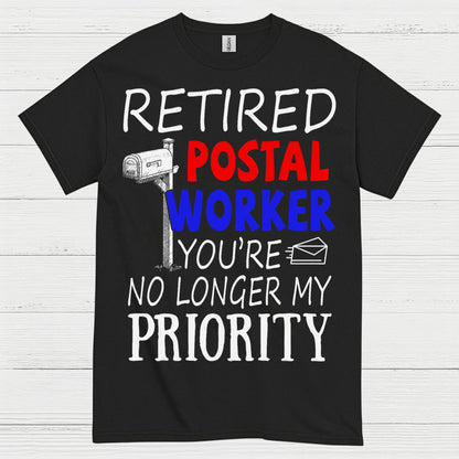 Retired Postal Worker Priority T Shirt