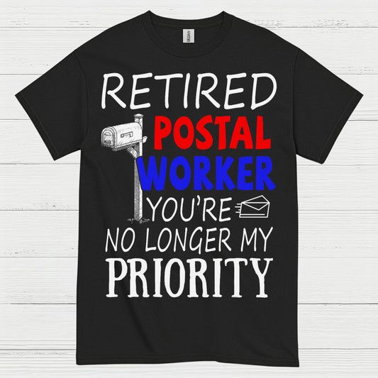 Retired Postal Worker Priority T Shirt
