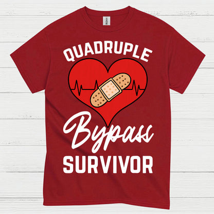 Quadruple Bypass Survivor T Shirt