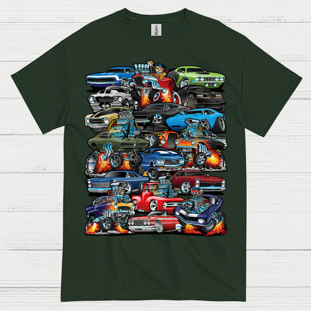 Classic Muscle Cars Collection T Shirt