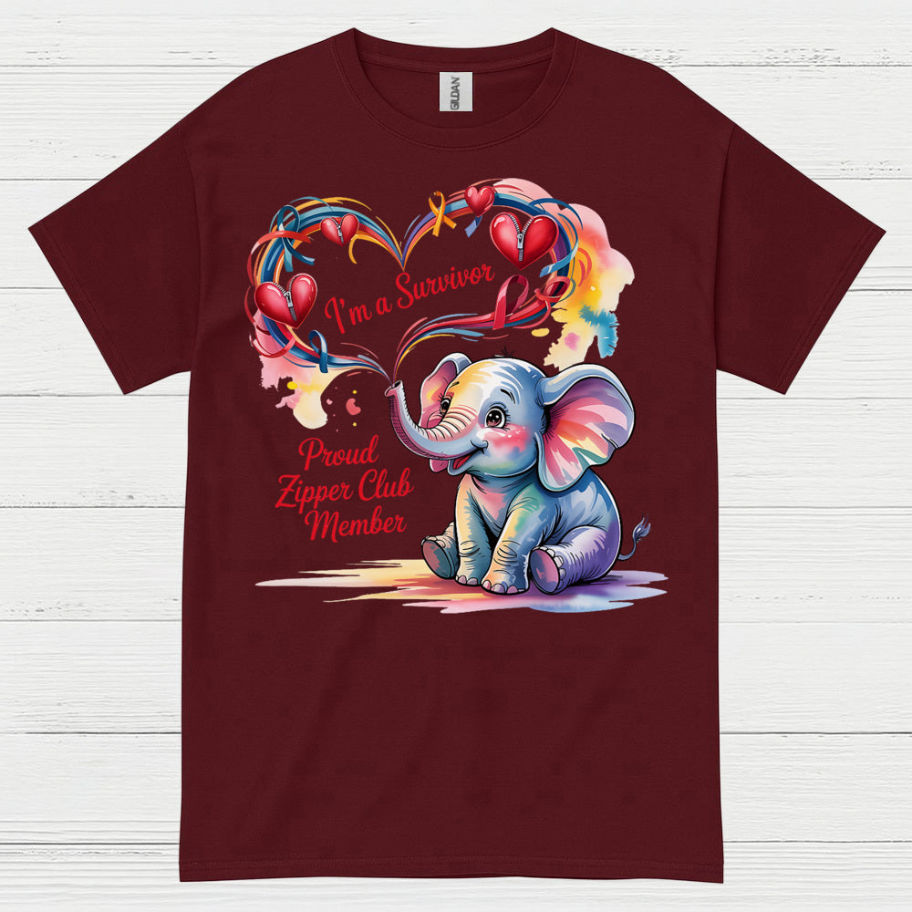 Proud Zipper Club Survivor T Shirt