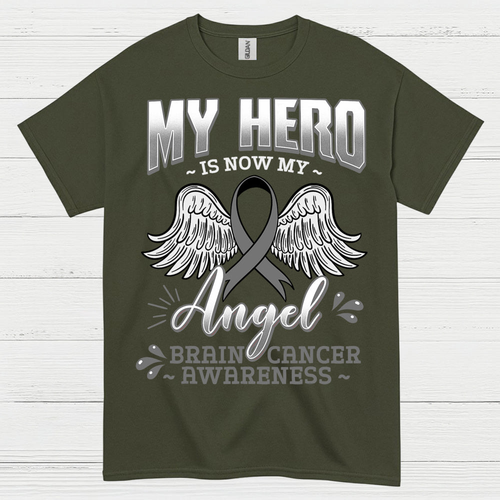 My Hero Is Now My Angel Brain Cancer T Shirt