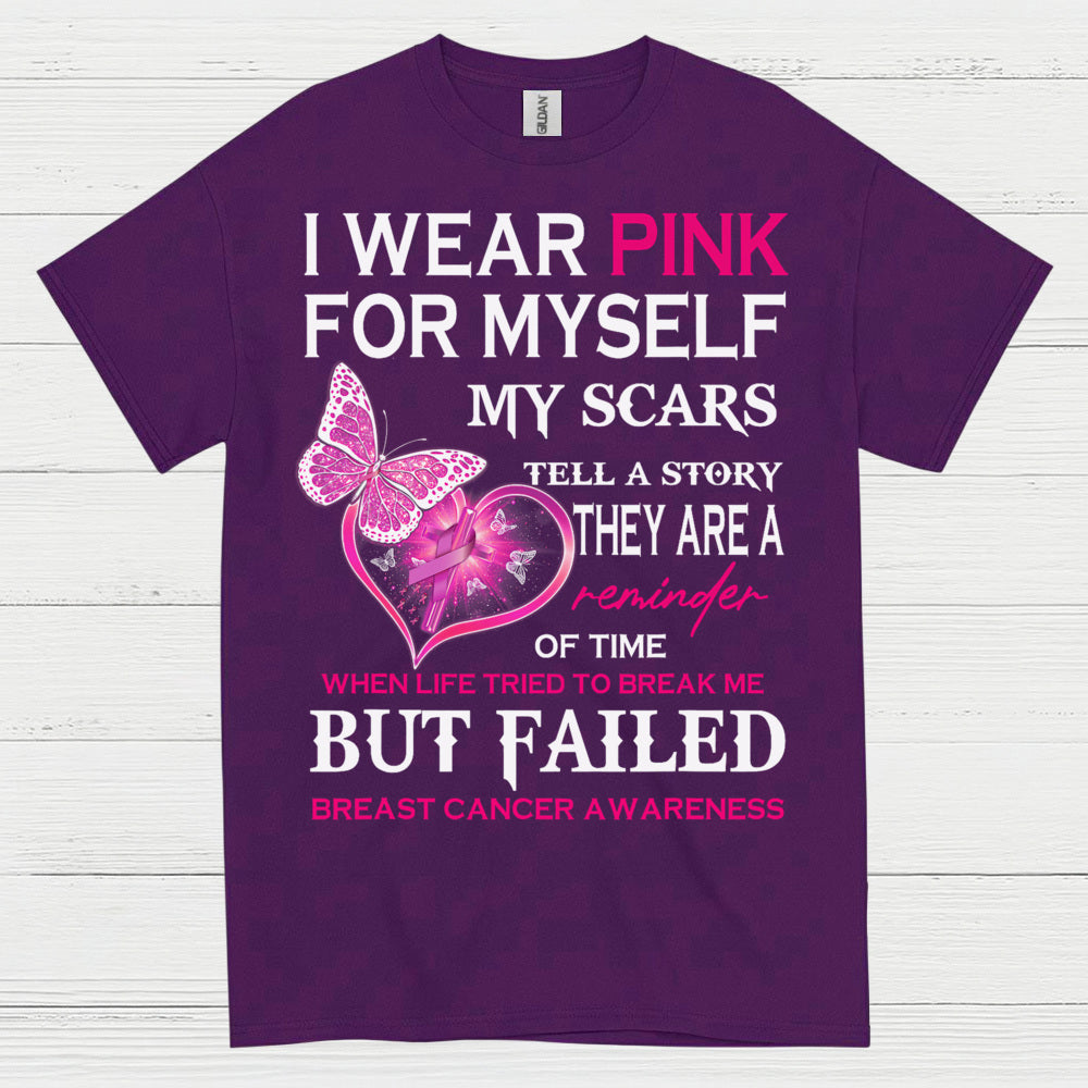 I Wear Pink Breast Cancer Survivor T Shirt