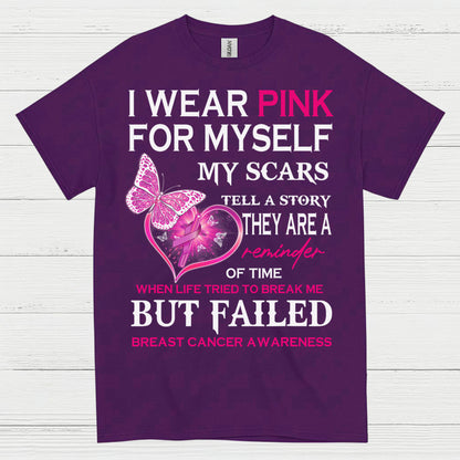 I Wear Pink Breast Cancer Survivor T Shirt