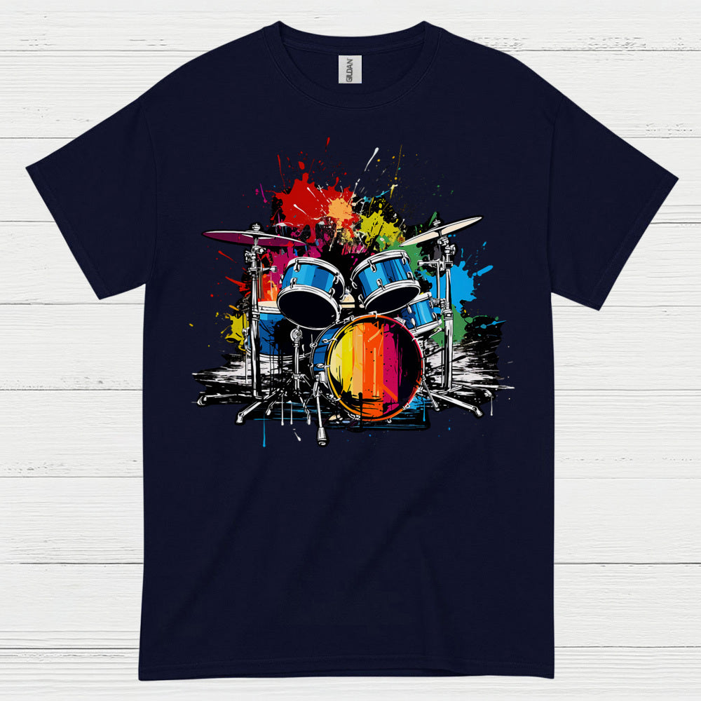 Color Splash Drums T Shirt
