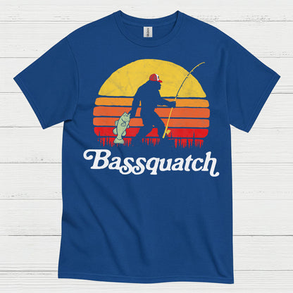 Bassquatch Bigfoot Fishing T Shirt