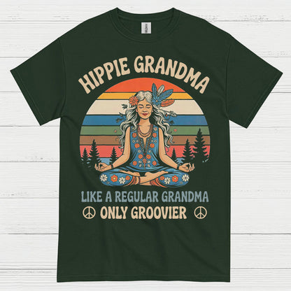 Hippie Grandma Groovier Than Regular T Shirt