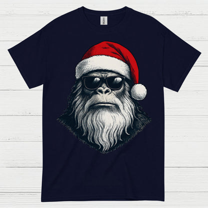 Santa Bigfoot Christmas T Shirt